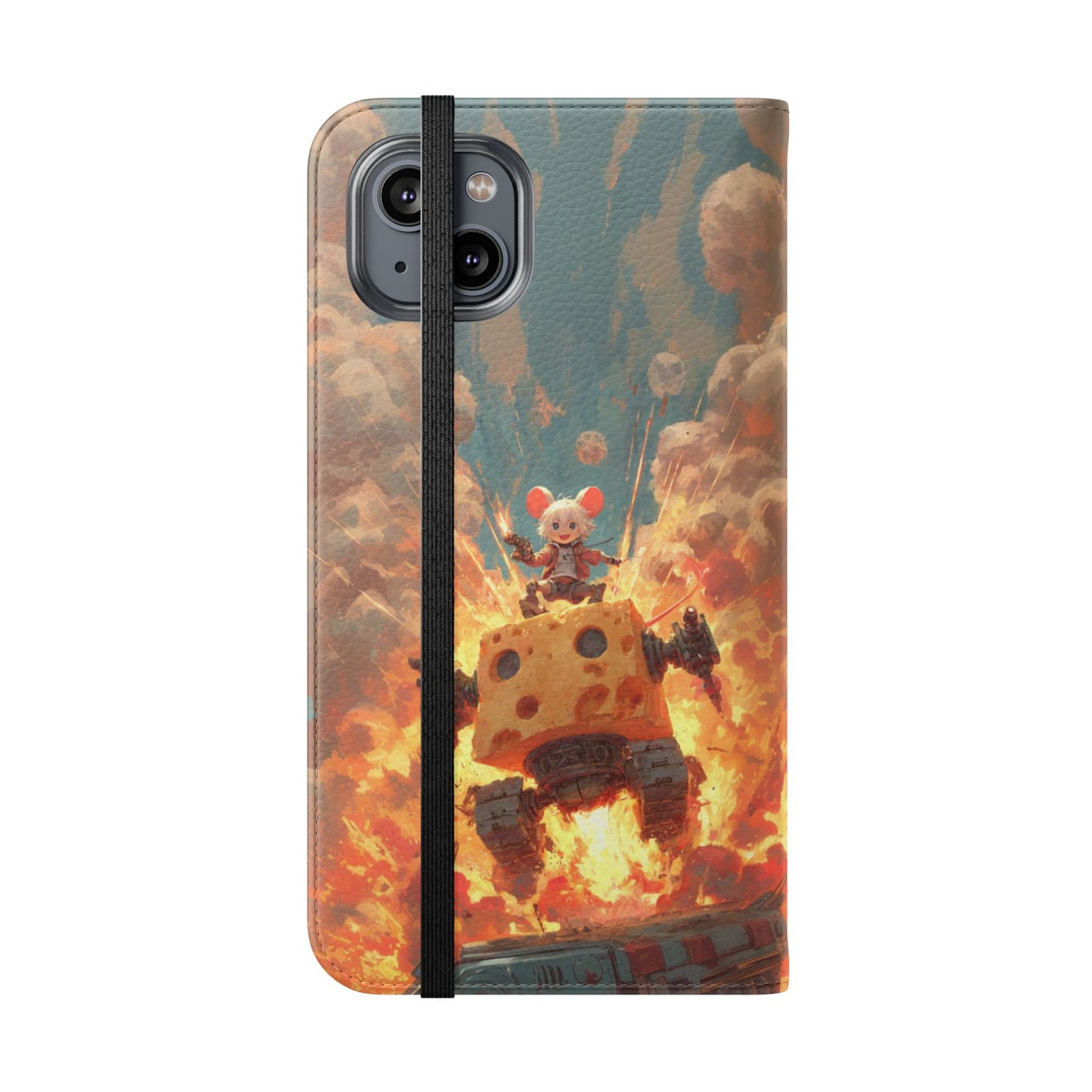 Battle Tank Mouse - Wallet Flip Case