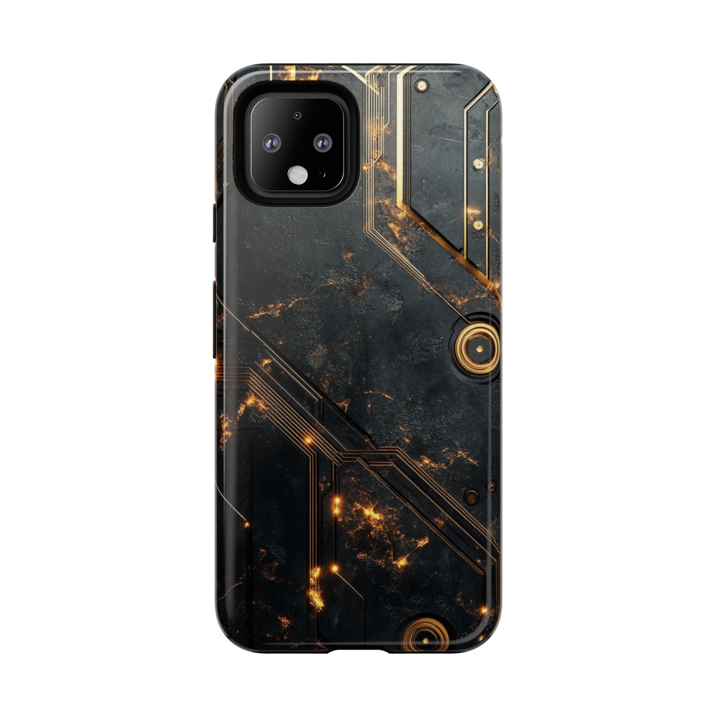 Obsidian Ember Circuit – Tough Google Pixel Case