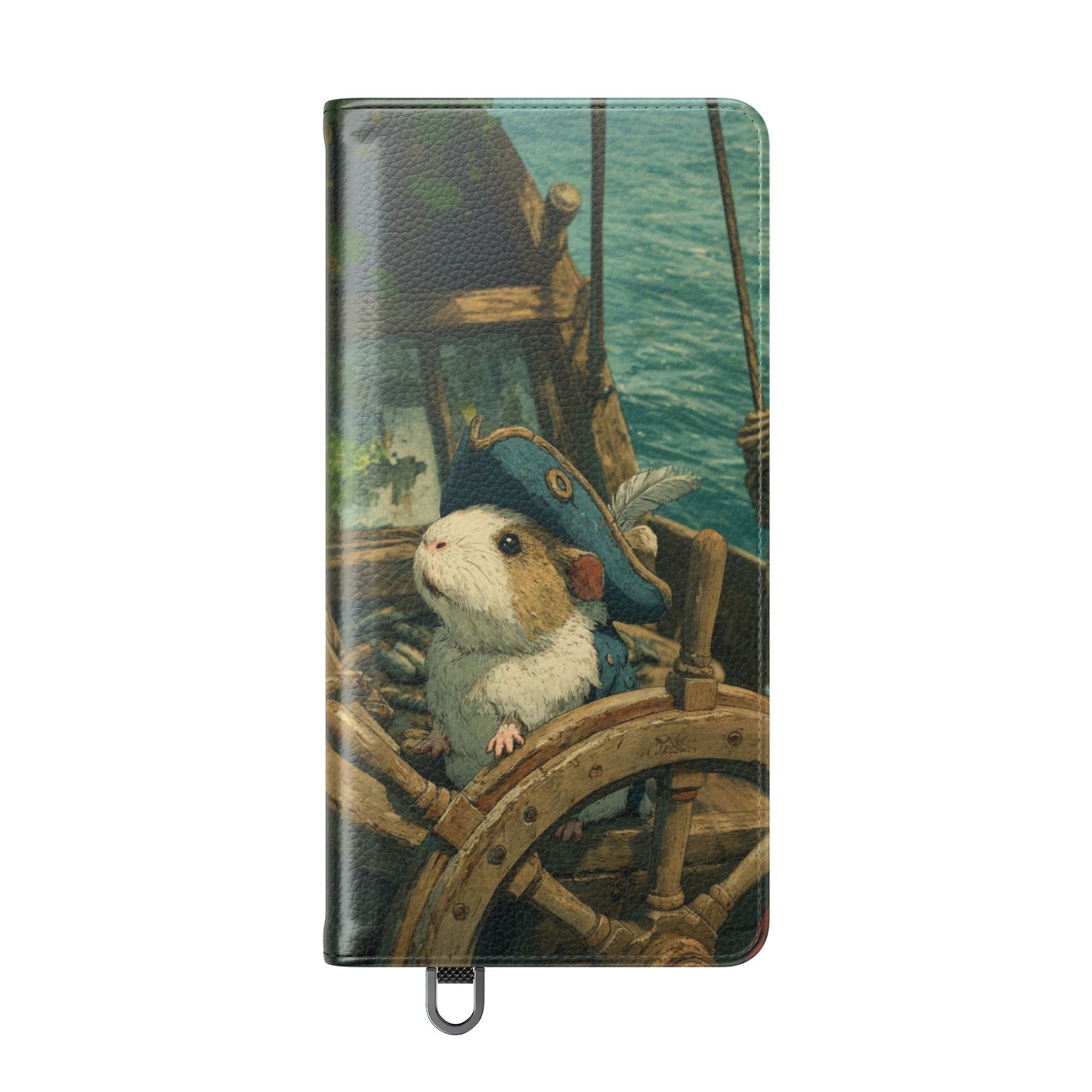 Pirate Captain Guinea Pig - Wallet Flip Case