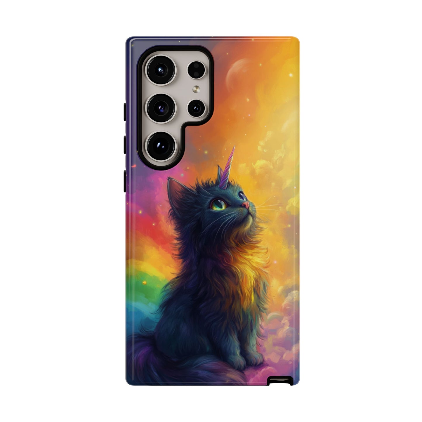 Rainbow Unicorn Cat Phone Case – iPhone, Google Pixel, Samsung Galaxy