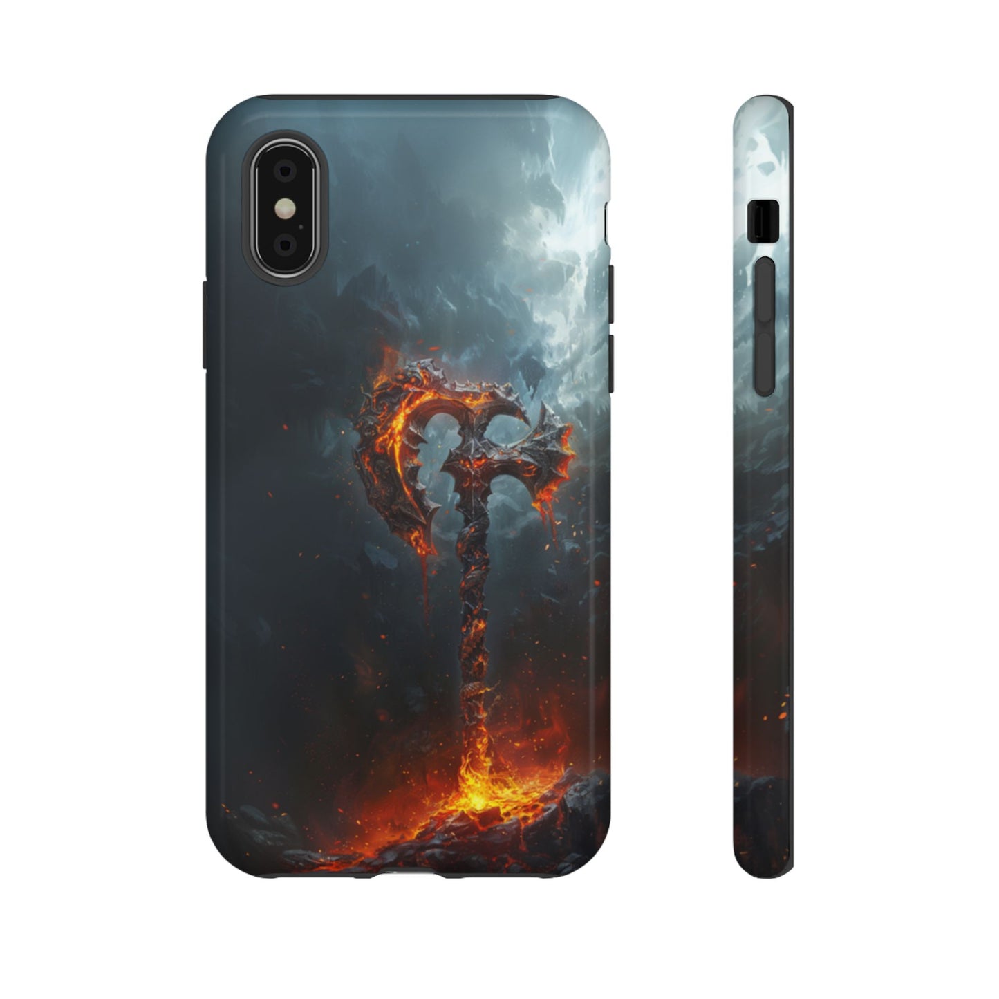 Molten War Axe - Tough iPhone Case