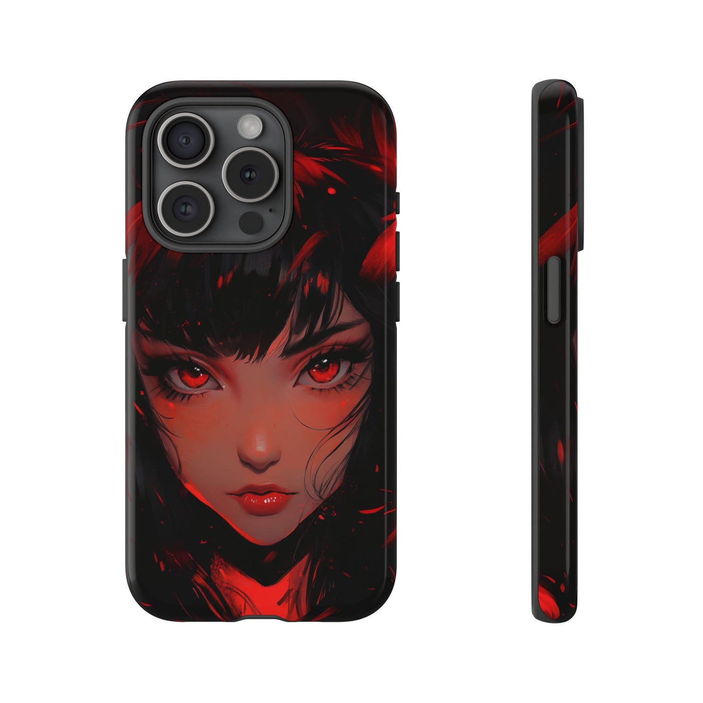 Fiery Gaze Anime Phone Case – iPhone, Google Pixel, Samsung Galaxy