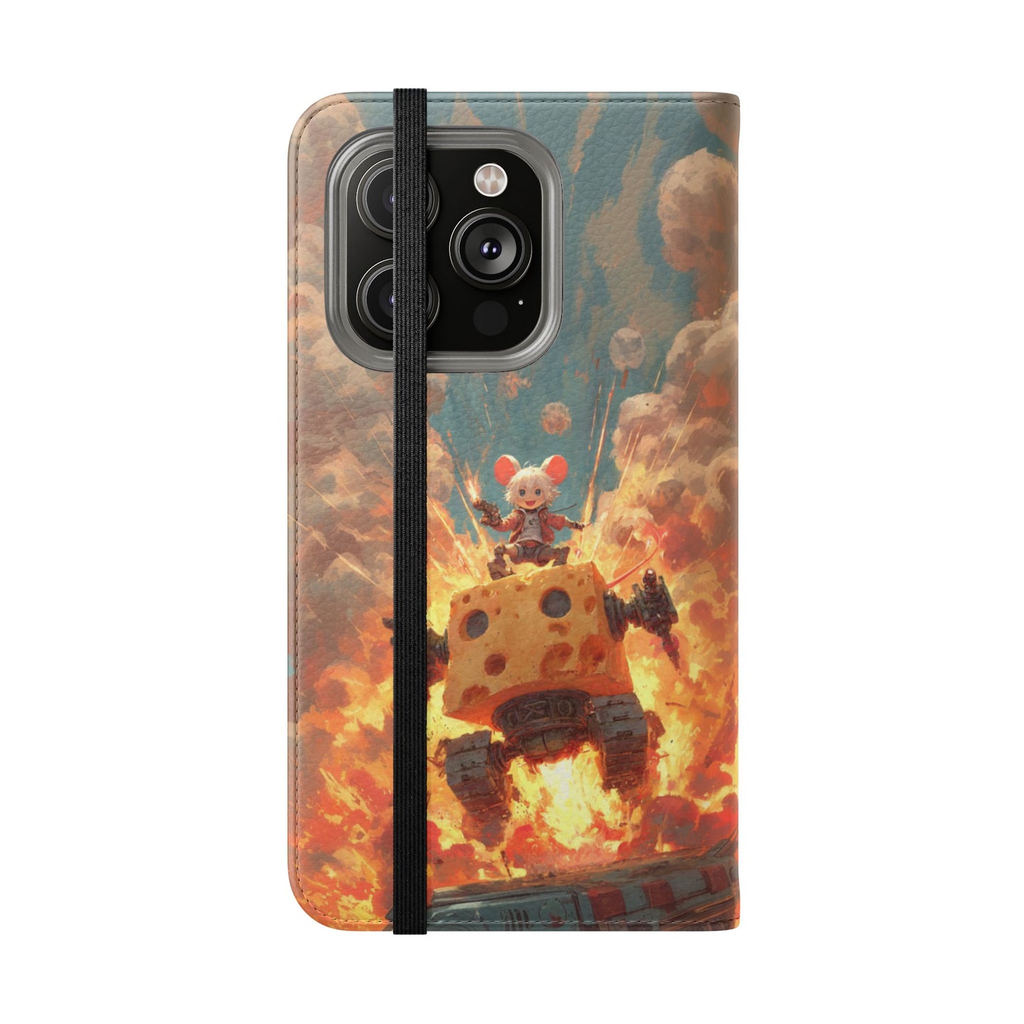 Battle Tank Mouse - Wallet Flip Case