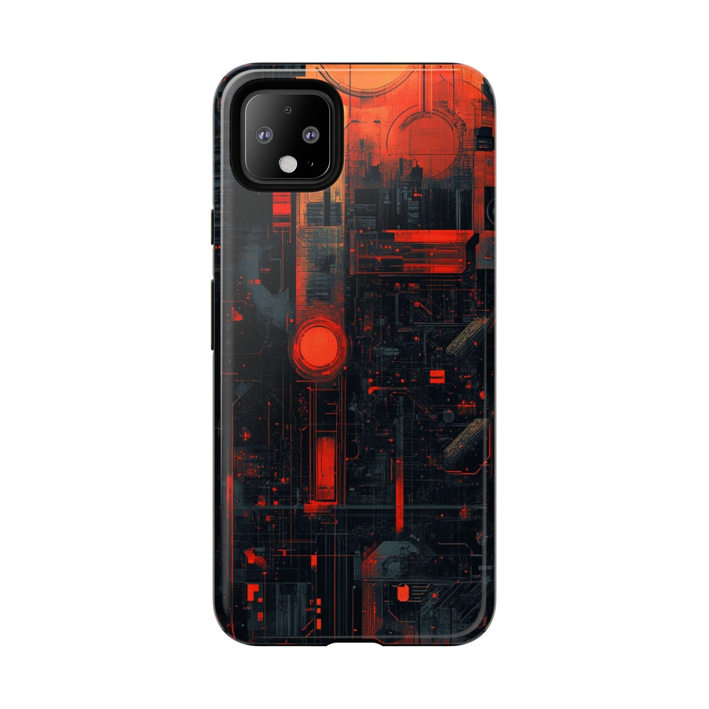 Neon Circuit Matrix – Tough Google Pixel Case