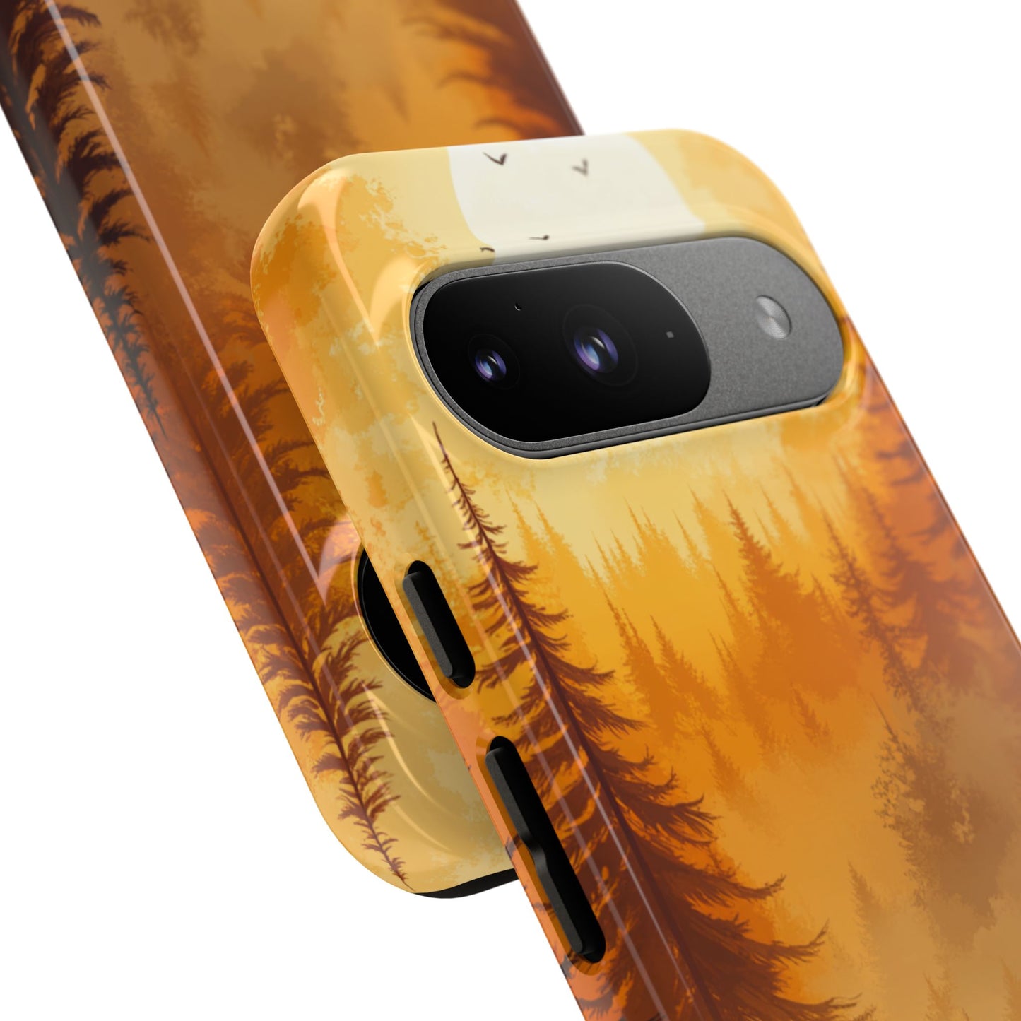 Golden Forest Silhouette – Tough Google Pixel Case