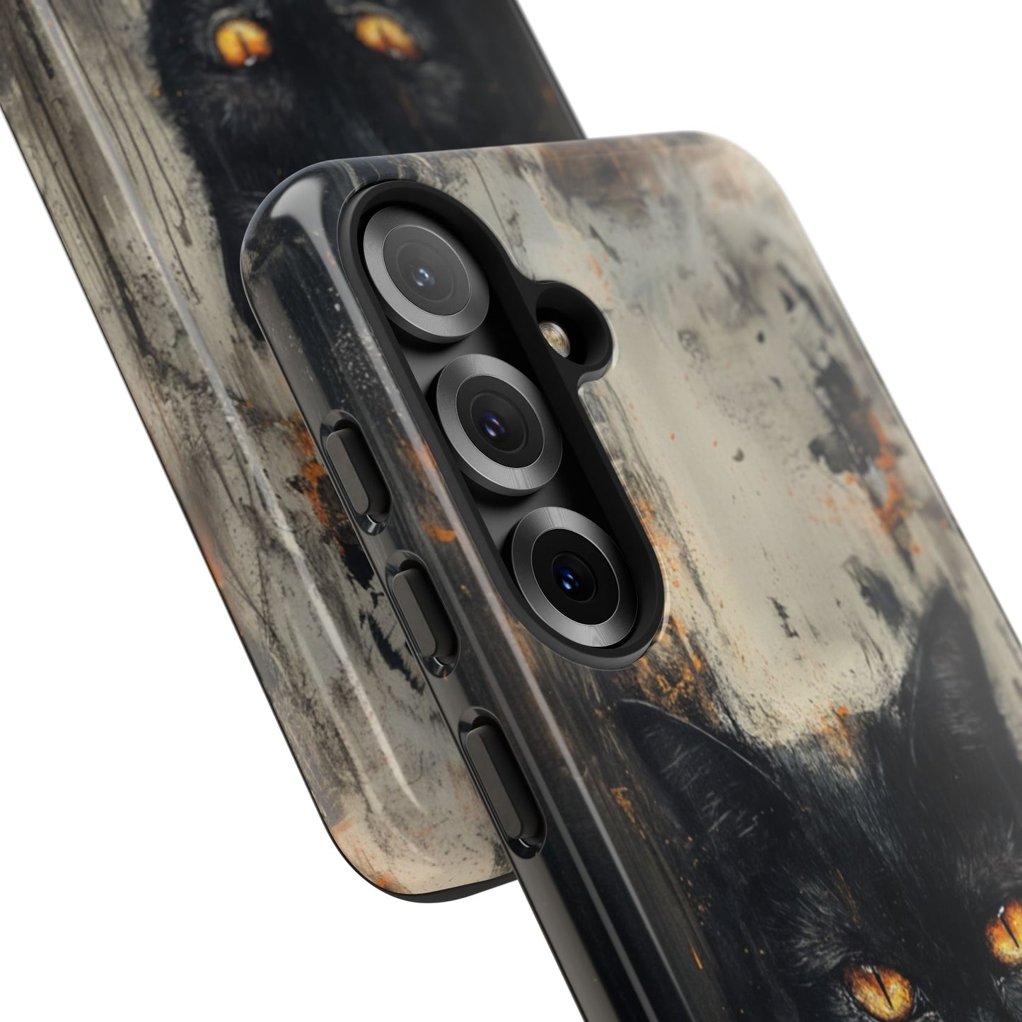 Black Cat Shadow Gaze - Tough Samsung Galaxy Case