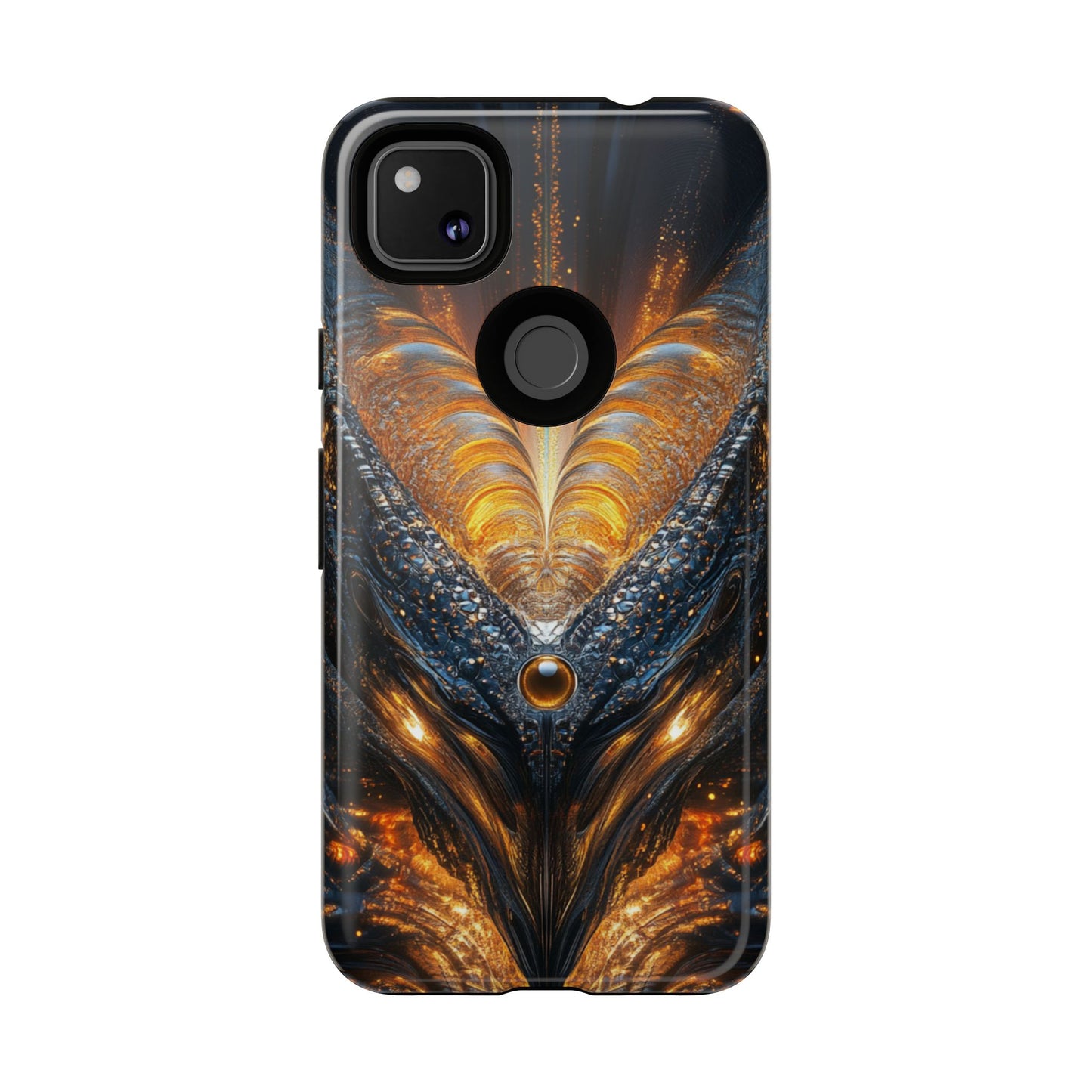 Obsidian Flare Fractal – Tough Google Pixel Case