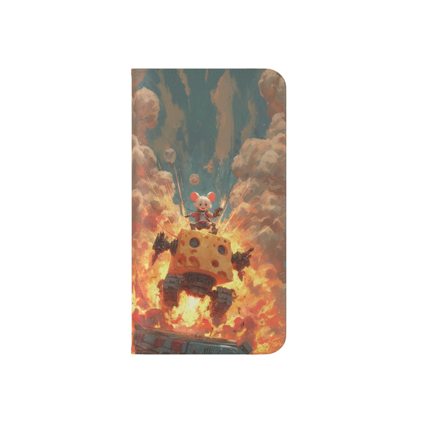 Battle Tank Mouse - Wallet Flip Case