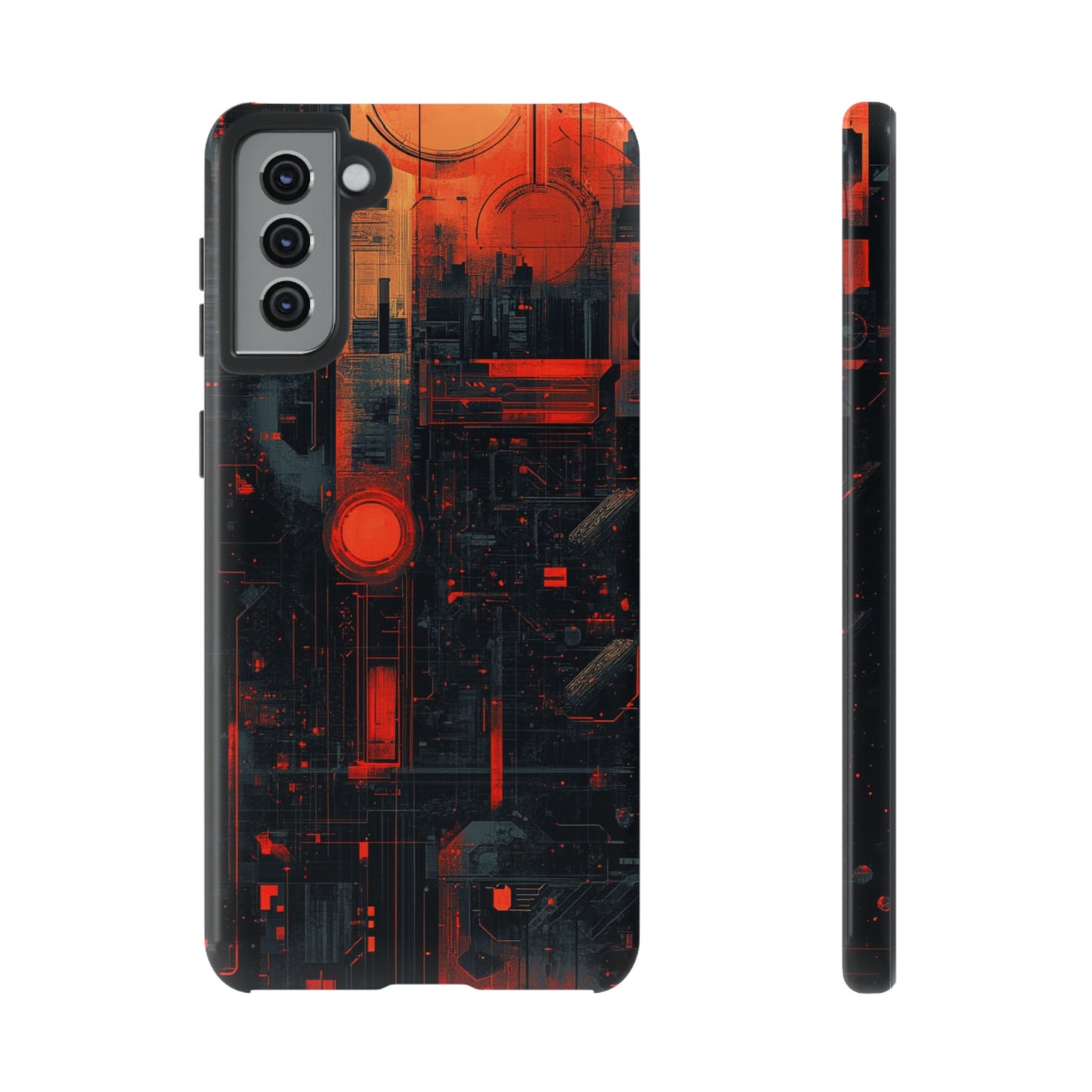 Neon Circuit Matrix – Tough Samsung Galaxy Case