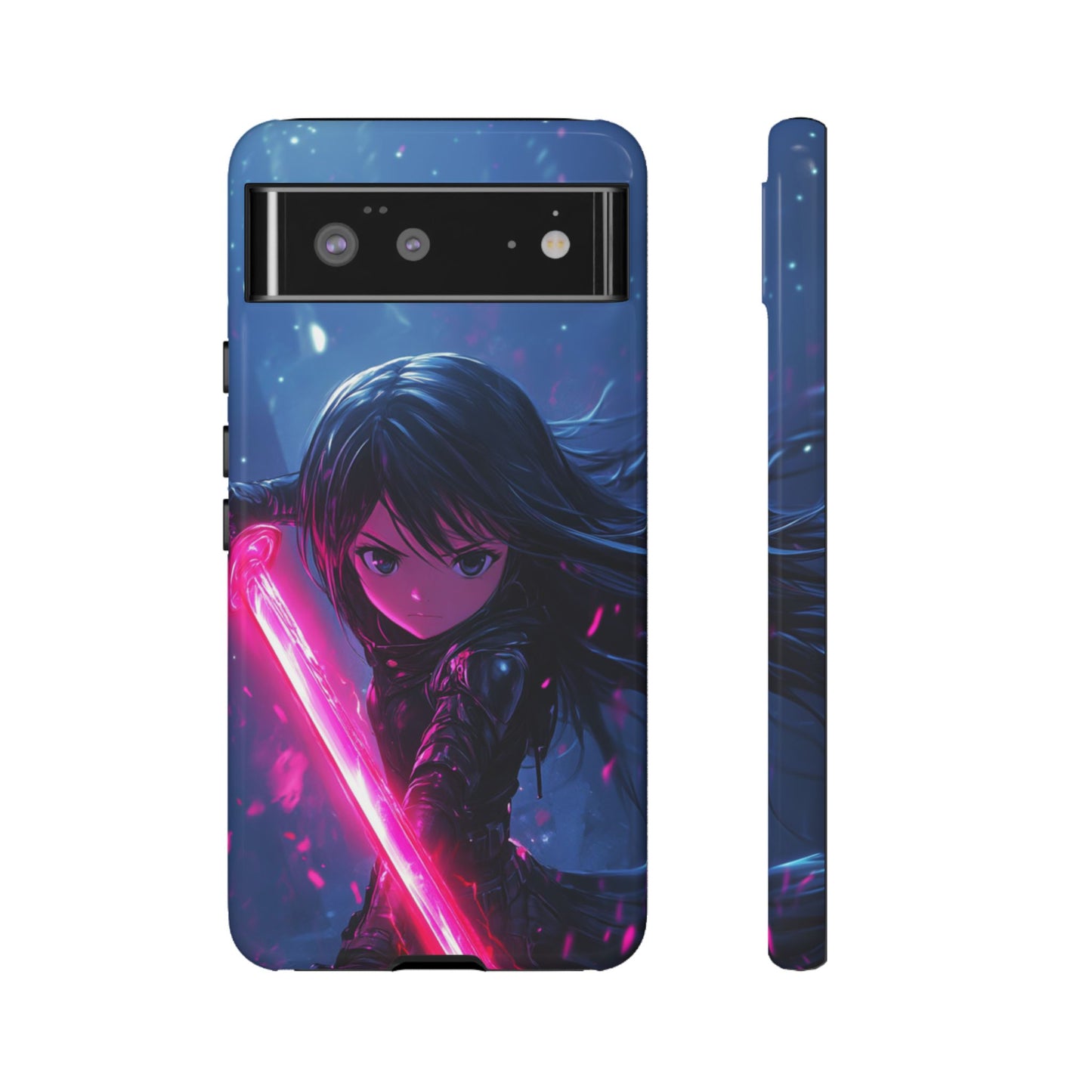 Neon Blade Warrior – Tough Google Pixel Case