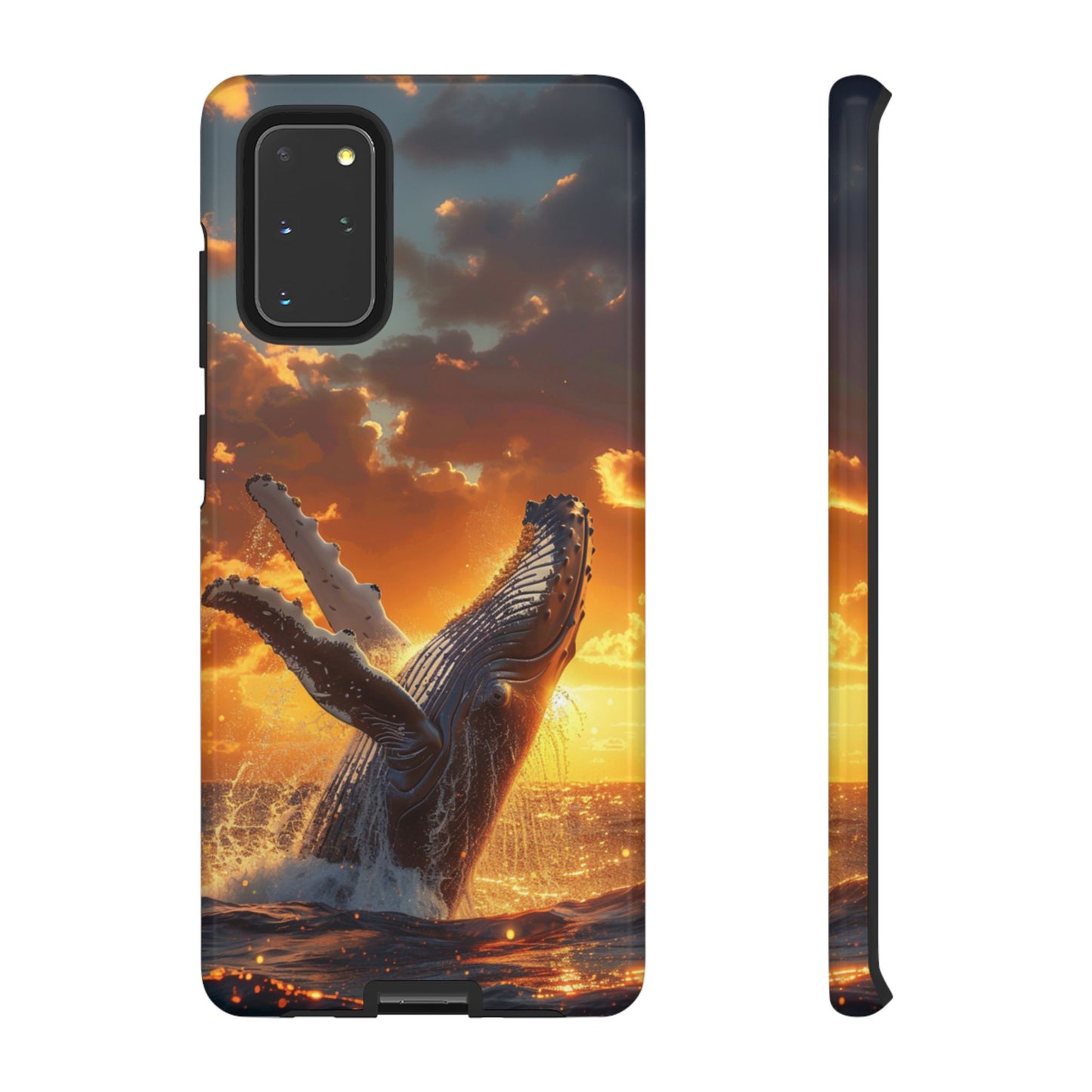 Sunset Breach Whale - Tough Samsung Galaxy Case