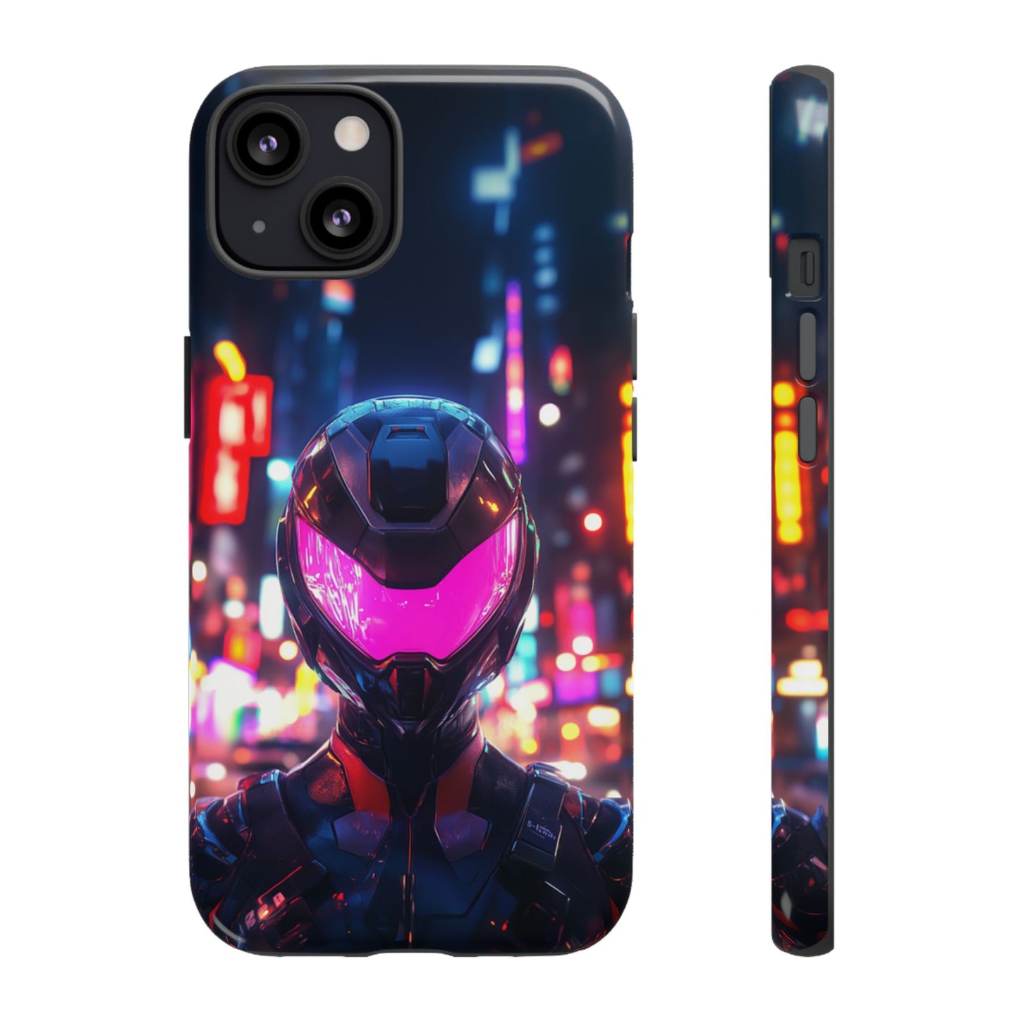 Neon Guardian Warrior – Tough iPhone Case