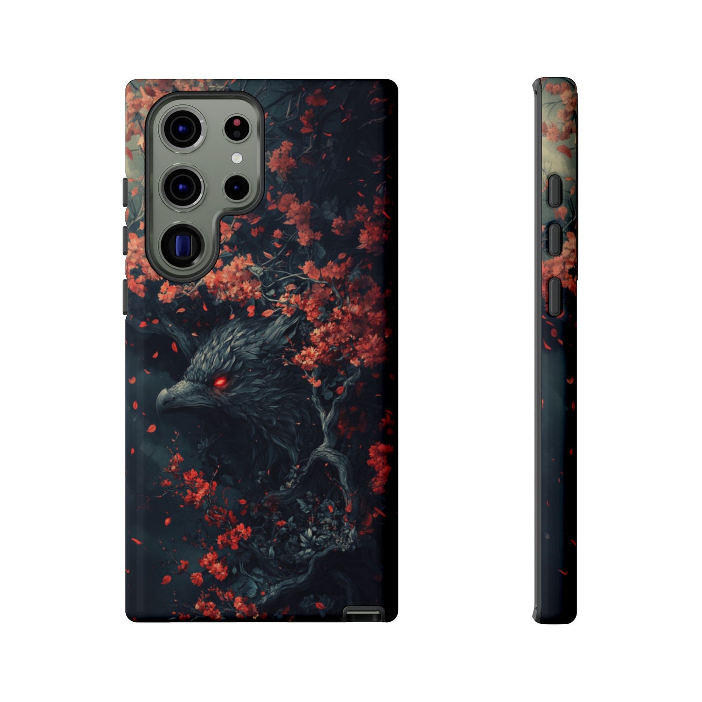 Crimson Raven Bloom – Tough Samsung Galaxy Case