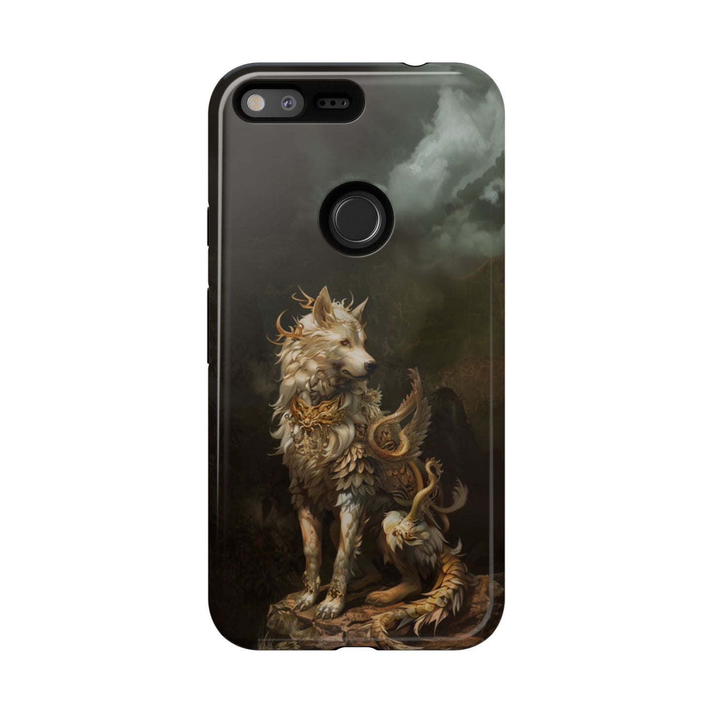 Antlered Wolf Guardian - Tough Google Pixel Case