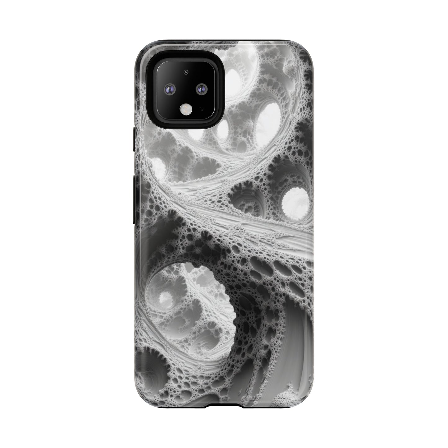 Monochrome Fractal – Tough Google Pixel Case