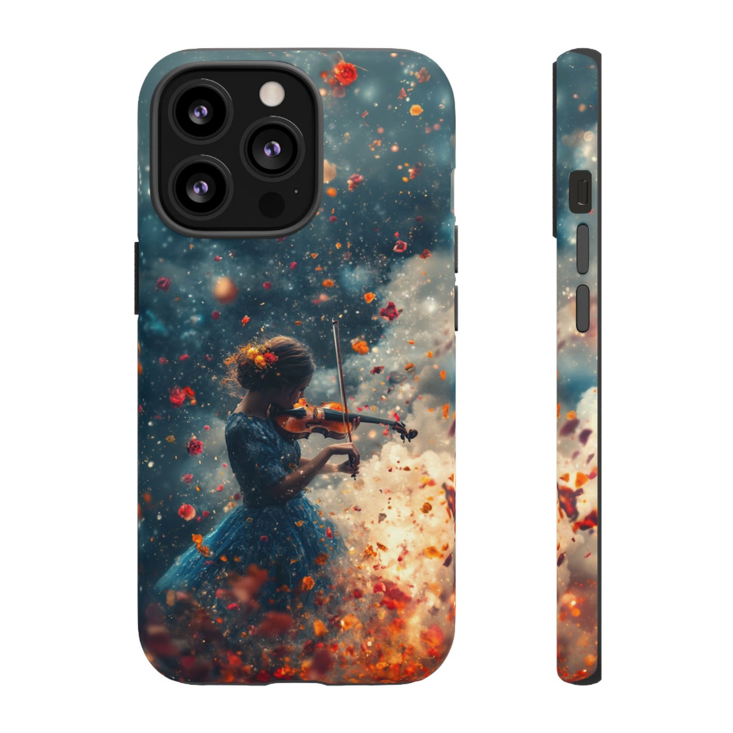 Petal Breeze Violinist Phone Case - iPhone, Google Pixel, Samsung Galaxy