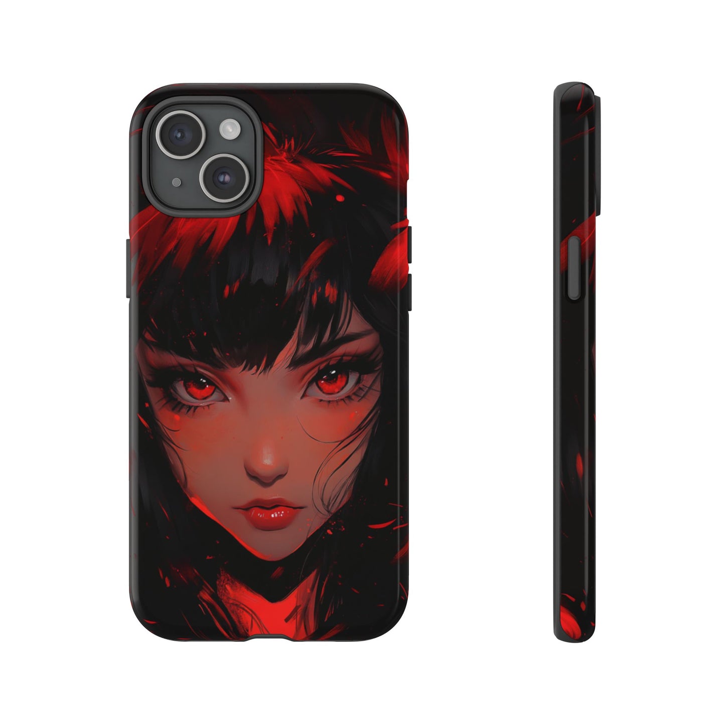 Fiery Gaze Anime Phone Case – iPhone, Google Pixel, Samsung Galaxy