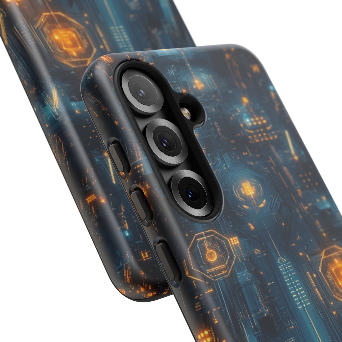 Quantum Neon Skyline – Tough Samsung Galaxy Case