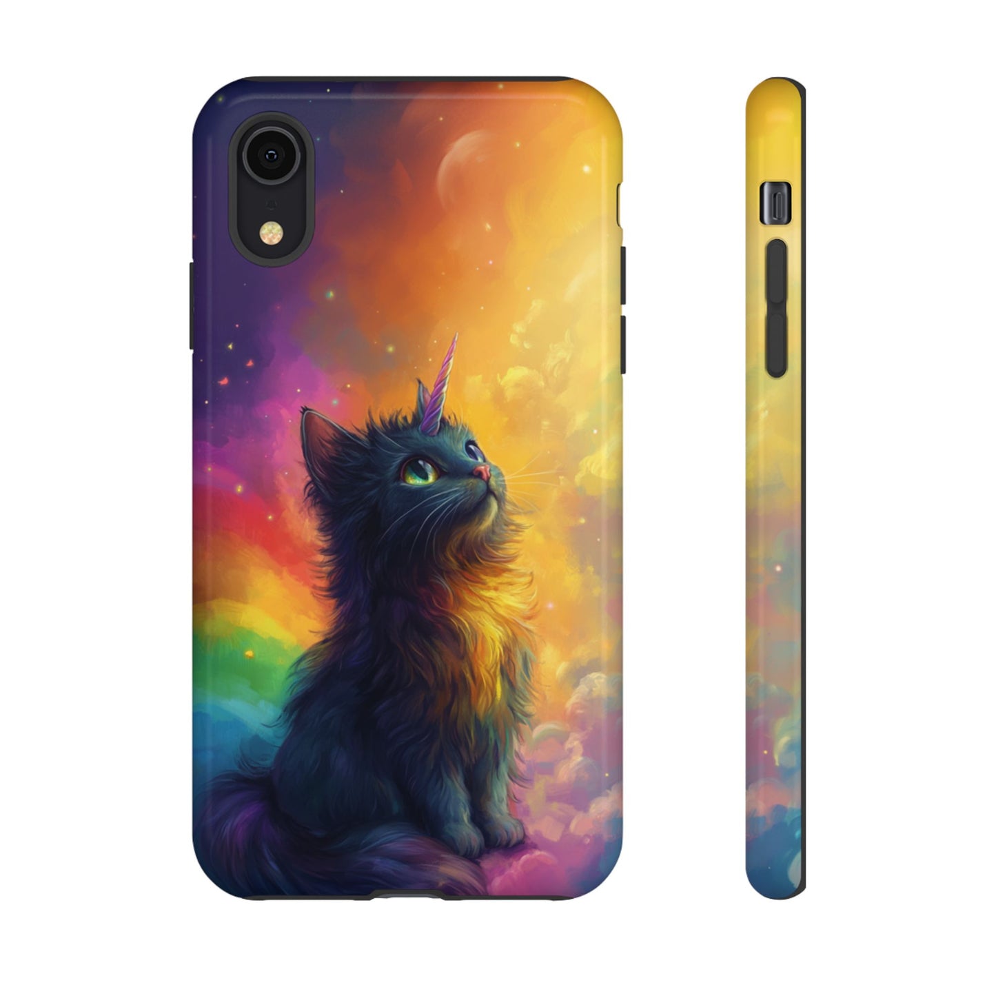 Rainbow Unicorn Cat Phone Case – iPhone, Google Pixel, Samsung Galaxy