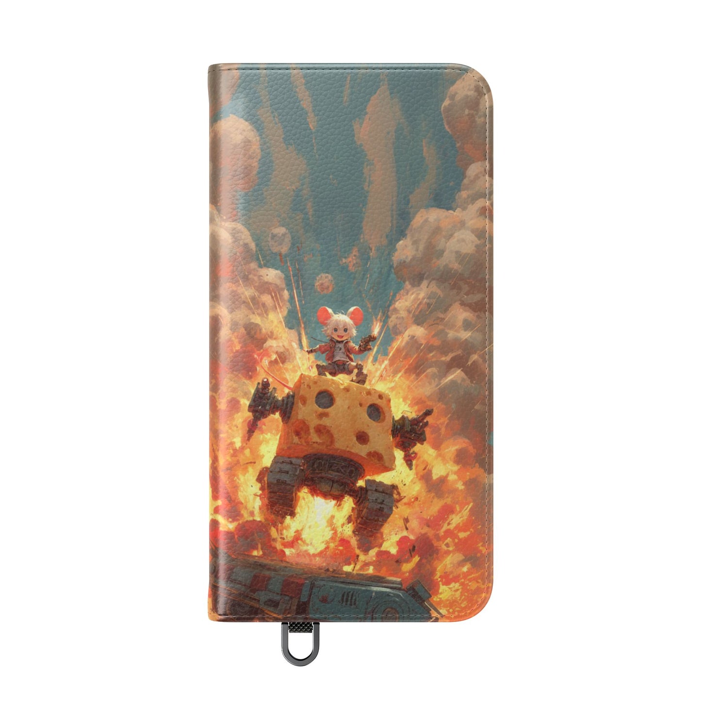 Battle Tank Mouse - Wallet Flip Case