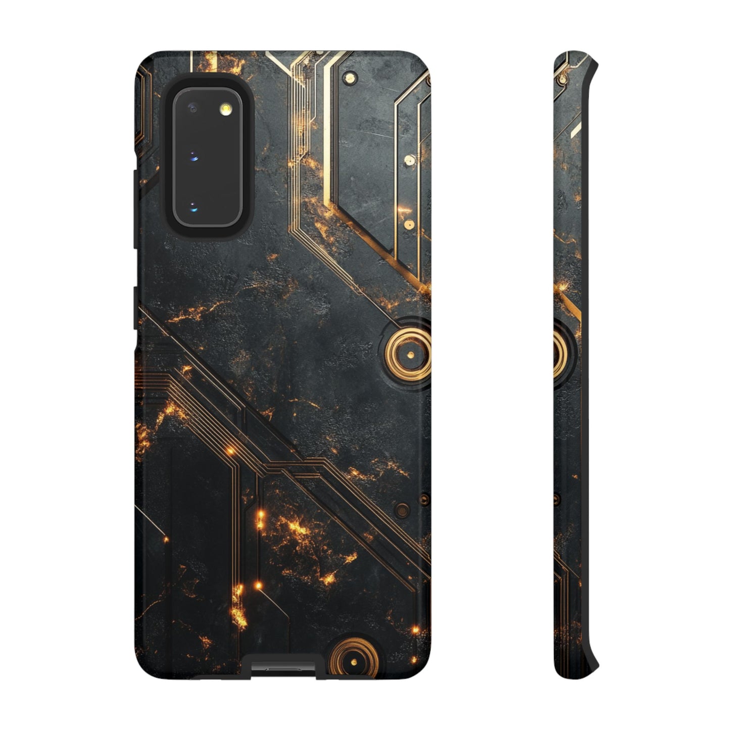 Obsidian Ember Circuit – Tough Samsung Galaxy Case