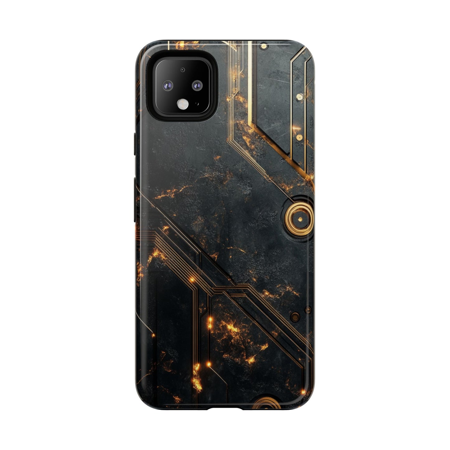 Obsidian Ember Circuit – Tough Google Pixel Case