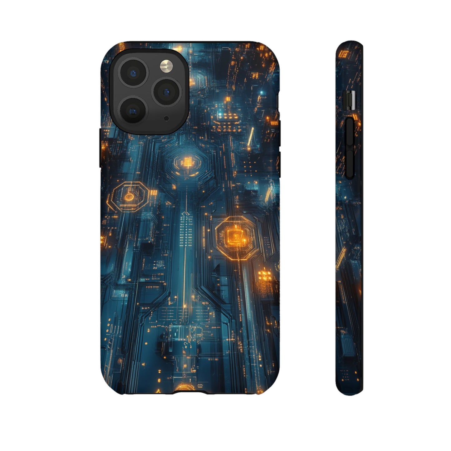Quantum Neon Skyline – Tough iPhone Case