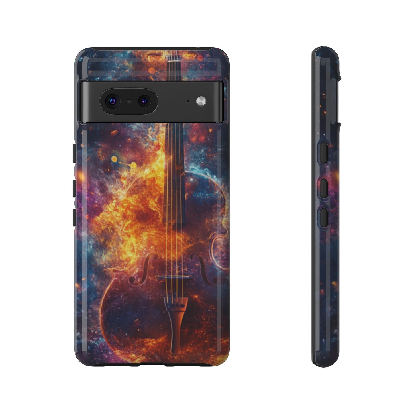 Fiery Violin Galaxy Phone Case – iPhone, Samsung, Google Pixel