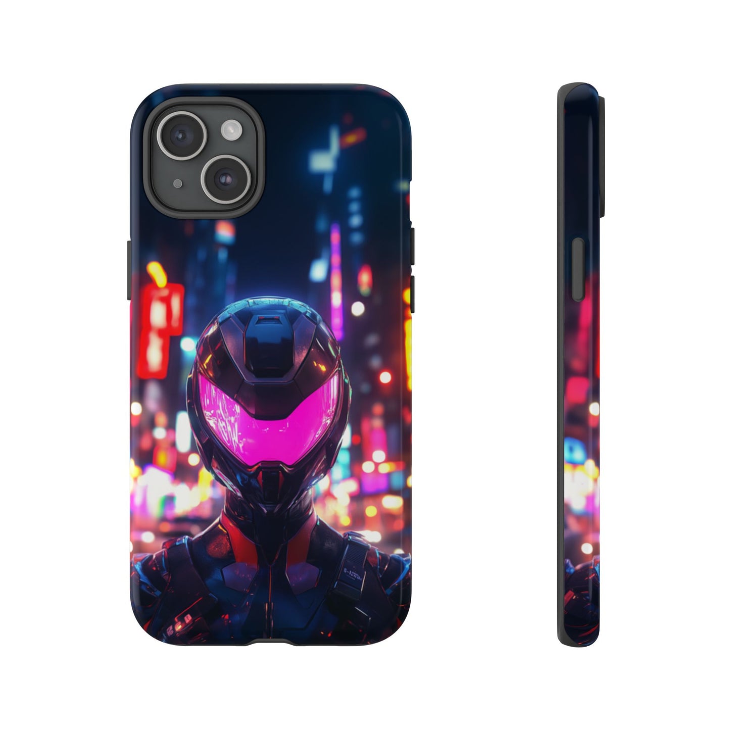 Neon Guardian Warrior – Tough iPhone Case