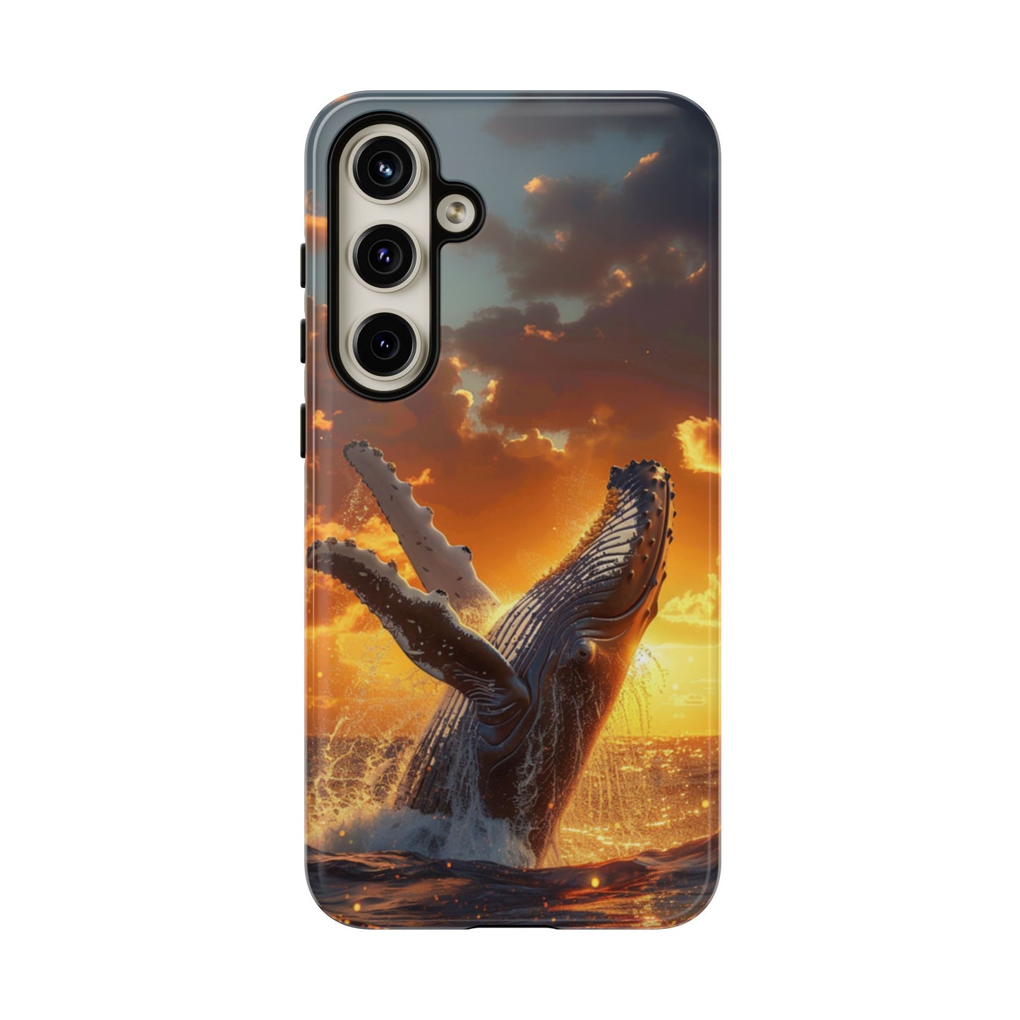 Sunset Breach Whale - Tough Samsung Galaxy Case