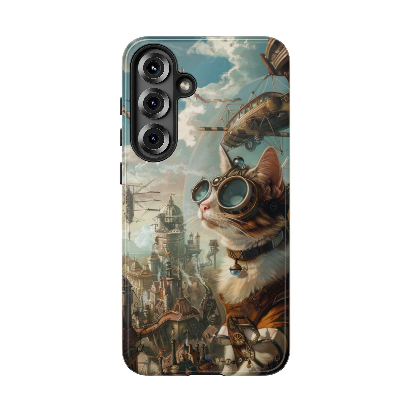 Steampunk Aviator Cat - Tough Samsung Galaxy Case