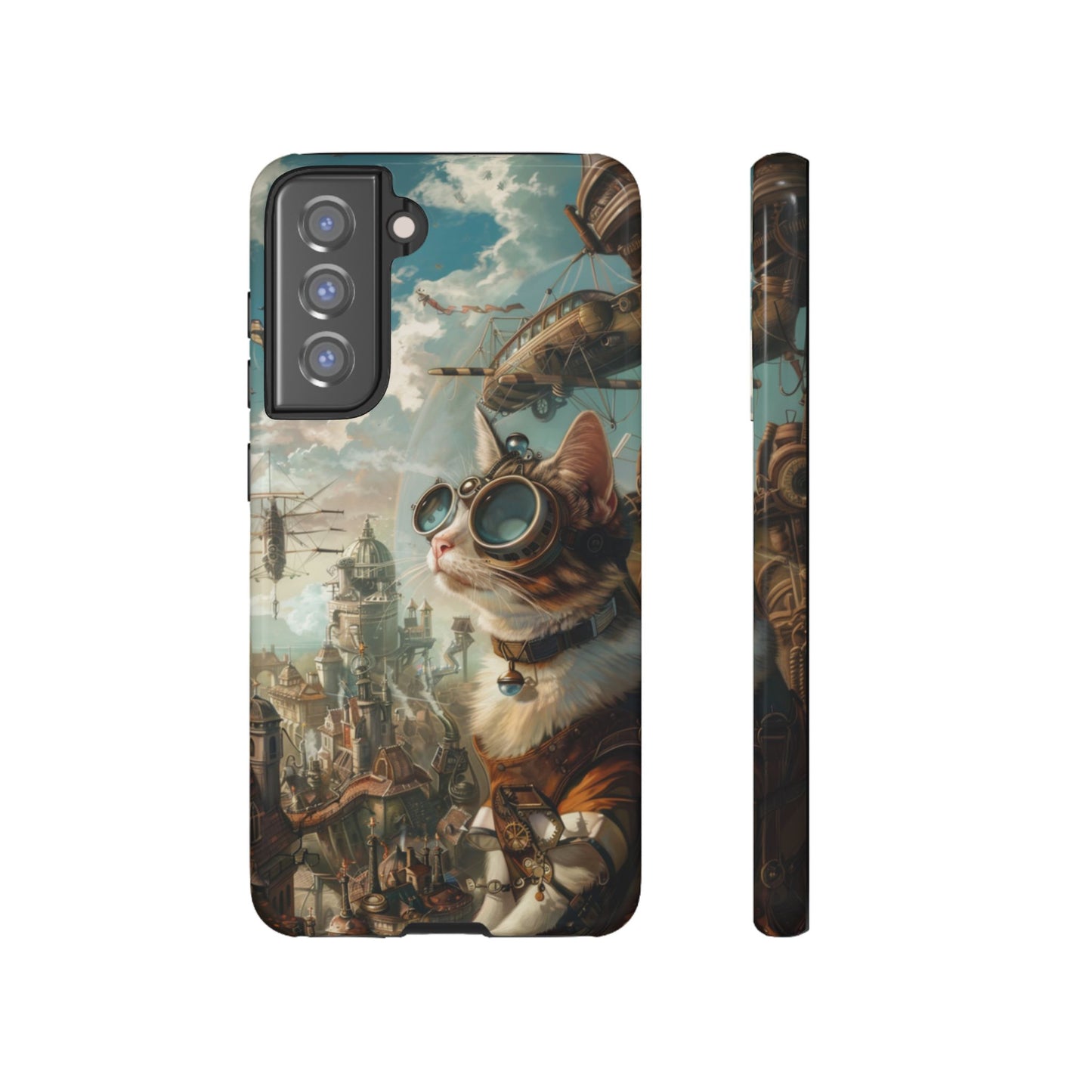 Steampunk Aviator Cat - Tough Samsung Galaxy Case