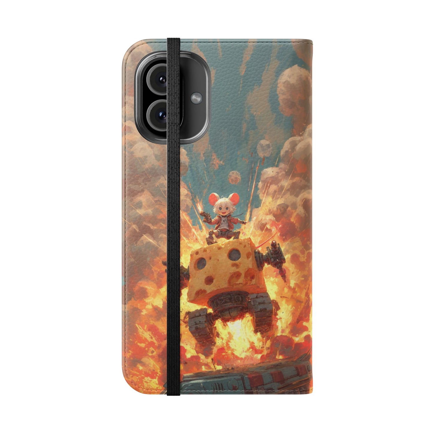Battle Tank Mouse - Wallet Flip Case