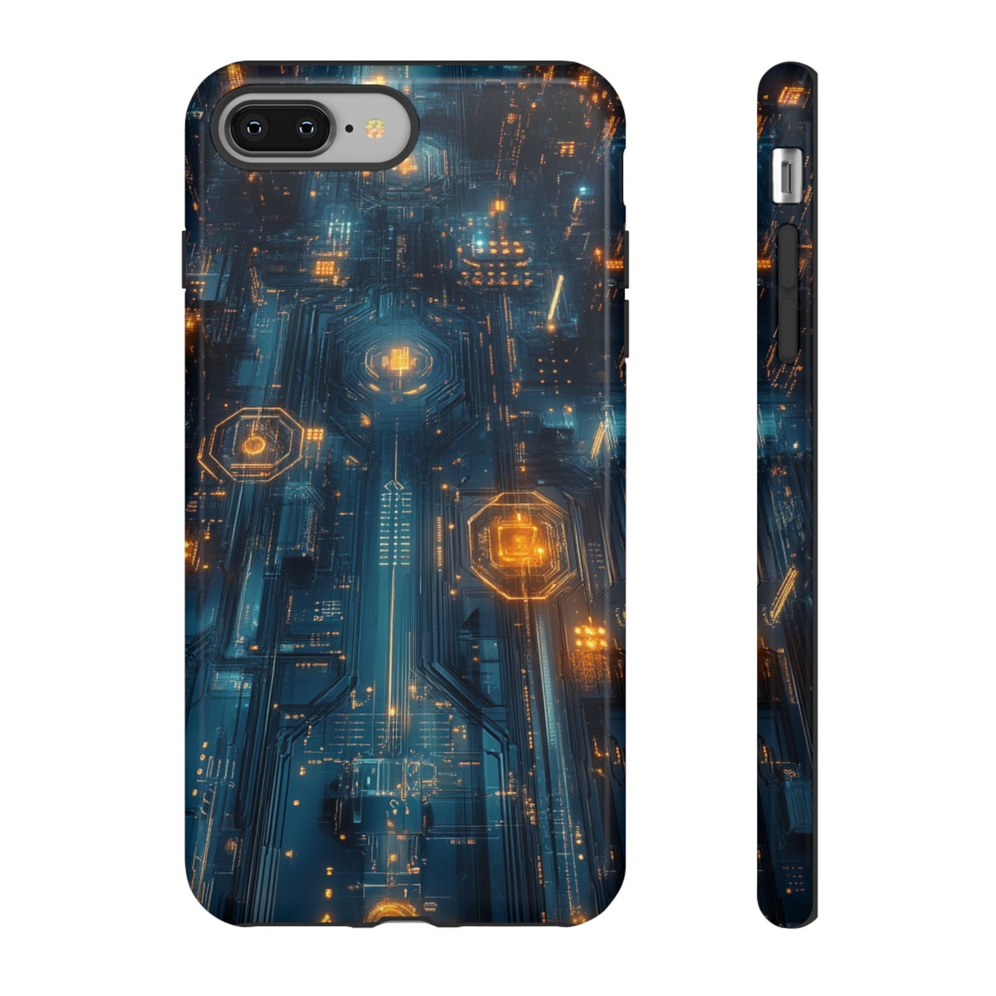Quantum Neon Skyline – Tough iPhone Case