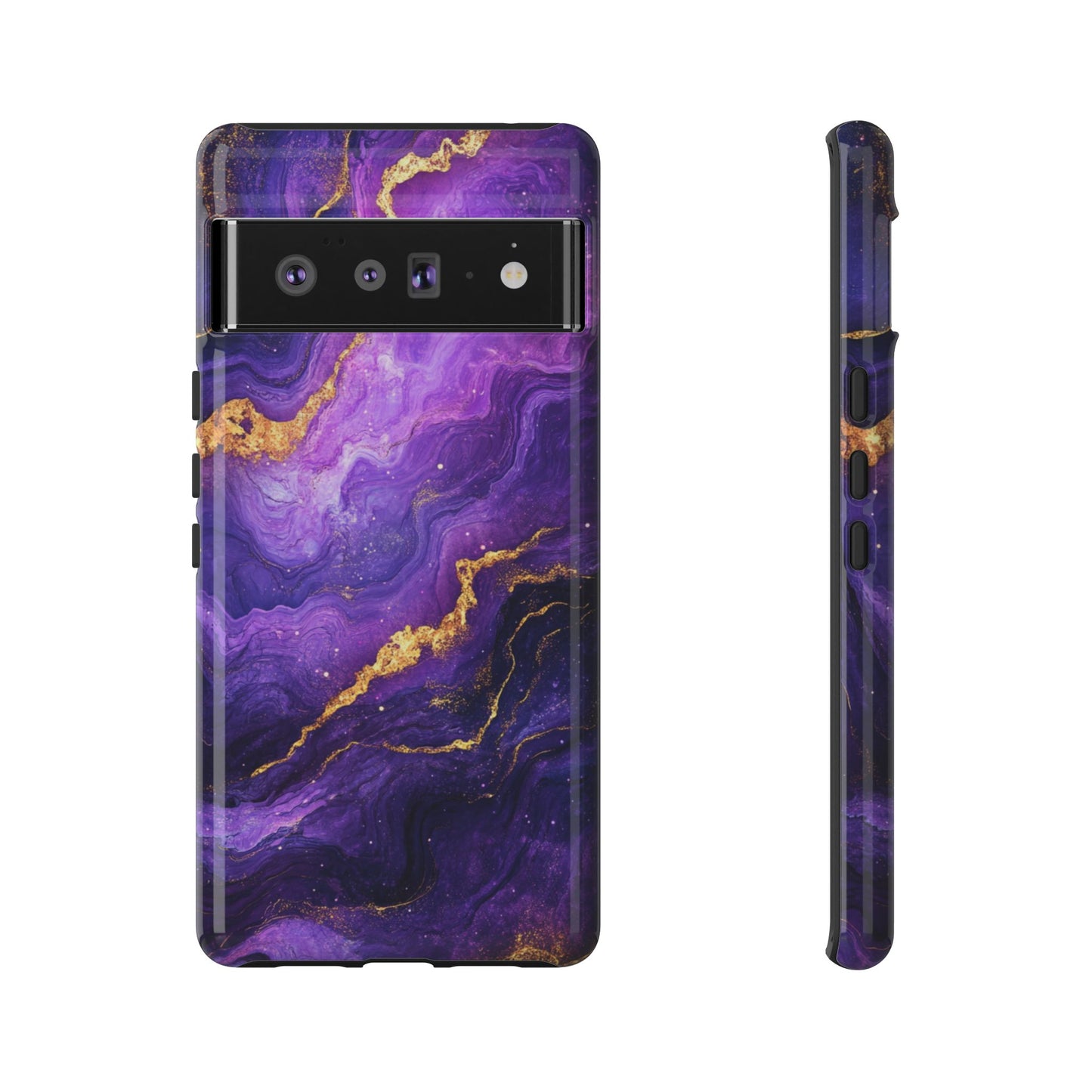 Amethyst Gold Marble – Tough Google Pixel Case