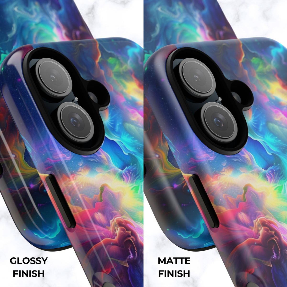 Rainbow Nebula Swirl - iPhone Case