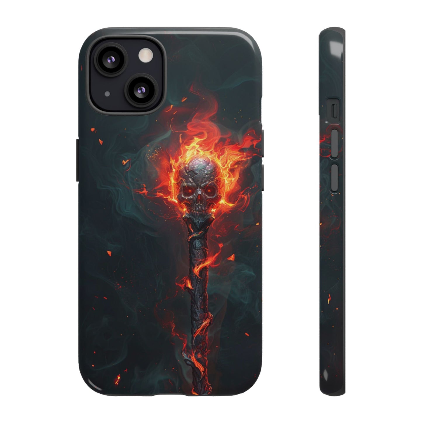Inferno Skull Staff - Tough iPhone Case