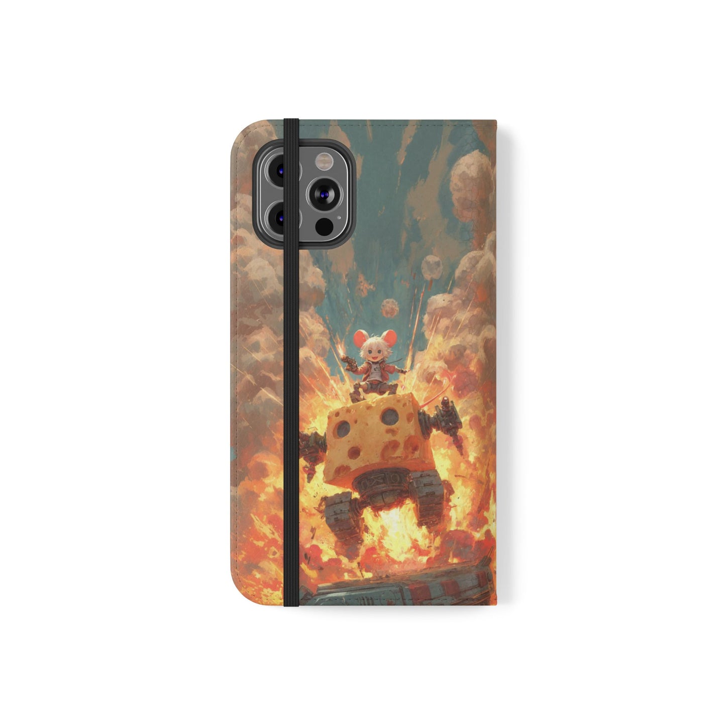 Battle Tank Mouse - Wallet Flip Case