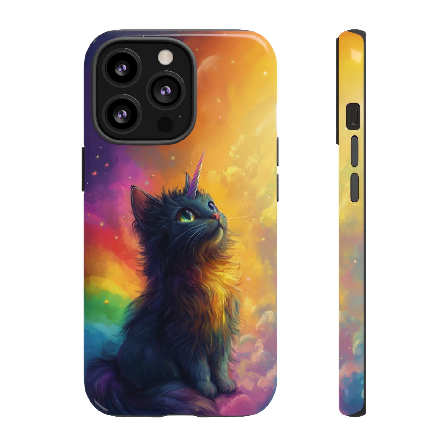 Rainbow Unicorn Cat Phone Case – iPhone, Google Pixel, Samsung Galaxy