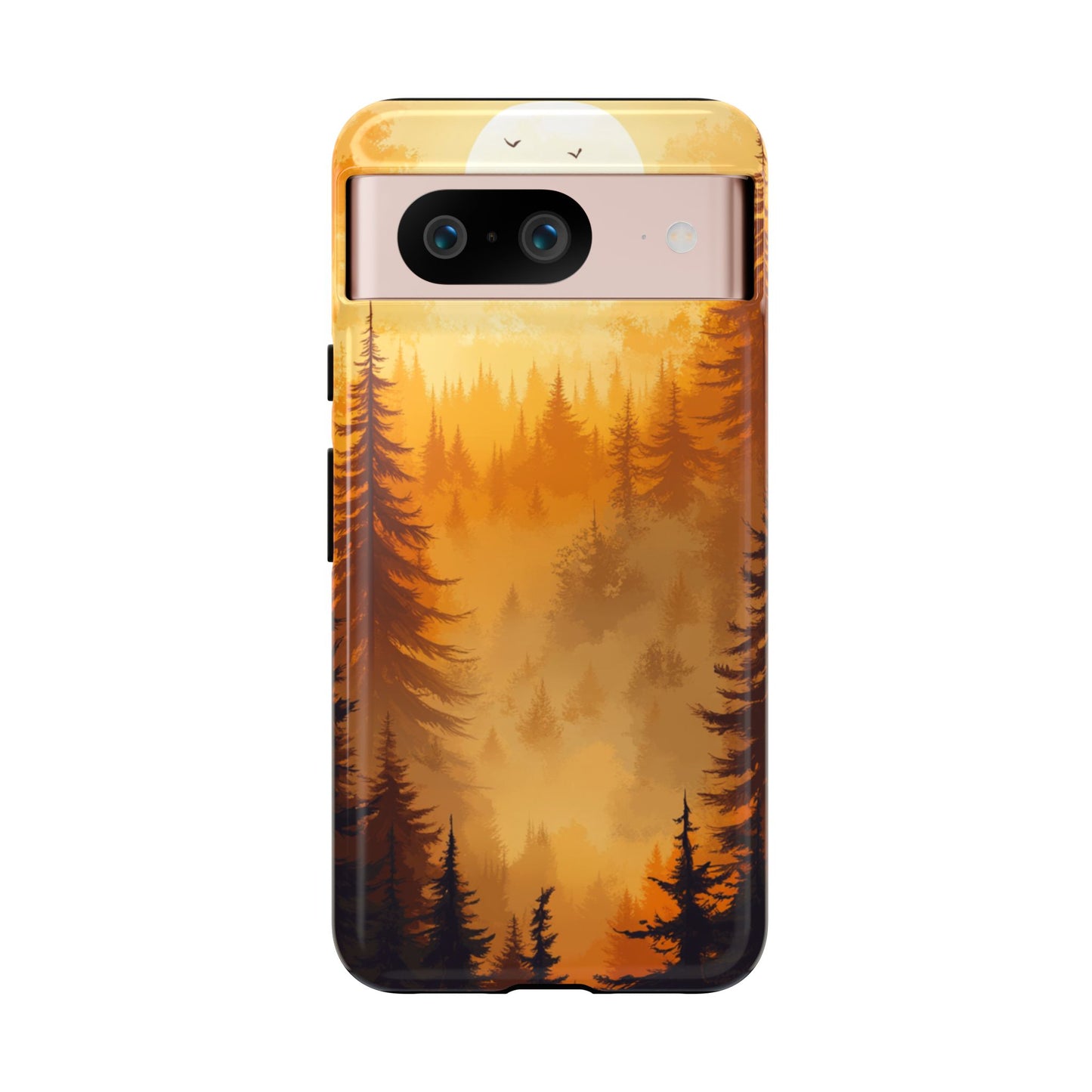Golden Forest Silhouette – Tough Google Pixel Case