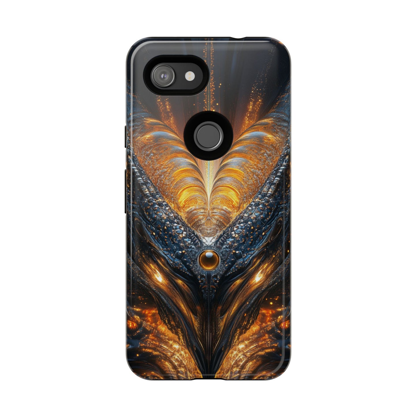 Obsidian Flare Fractal – Tough Google Pixel Case