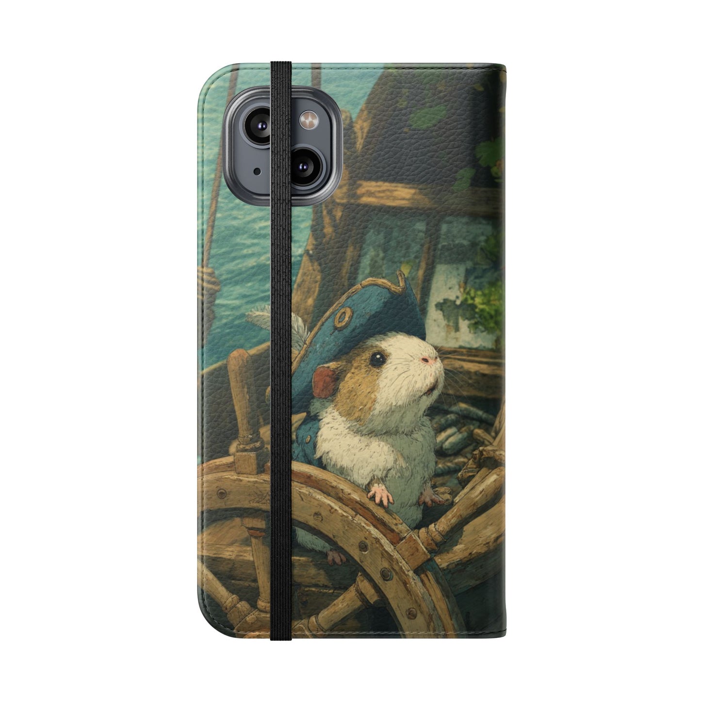 Pirate Captain Guinea Pig - Wallet Flip Case