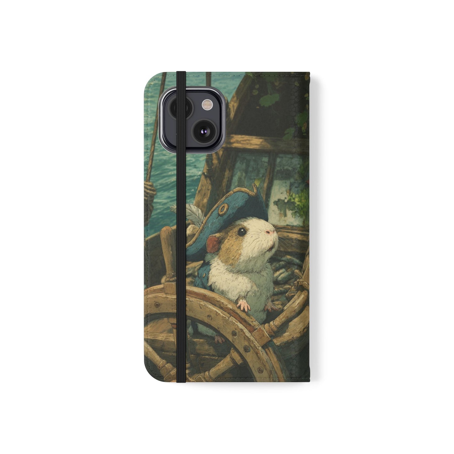 Pirate Captain Guinea Pig - Wallet Flip Case