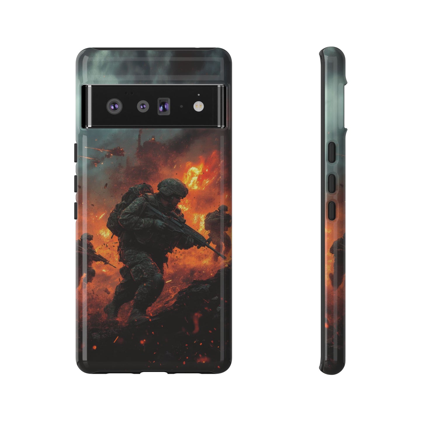 Epic Battlefield Soldier Phone Case - iPhone, Google Pixel, Samsung Galaxy