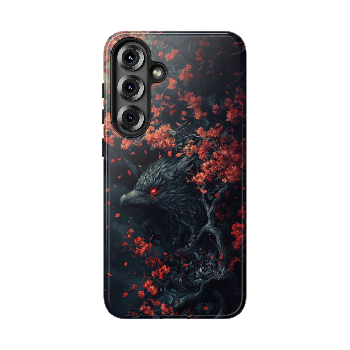 Crimson Raven Bloom – Tough Samsung Galaxy Case