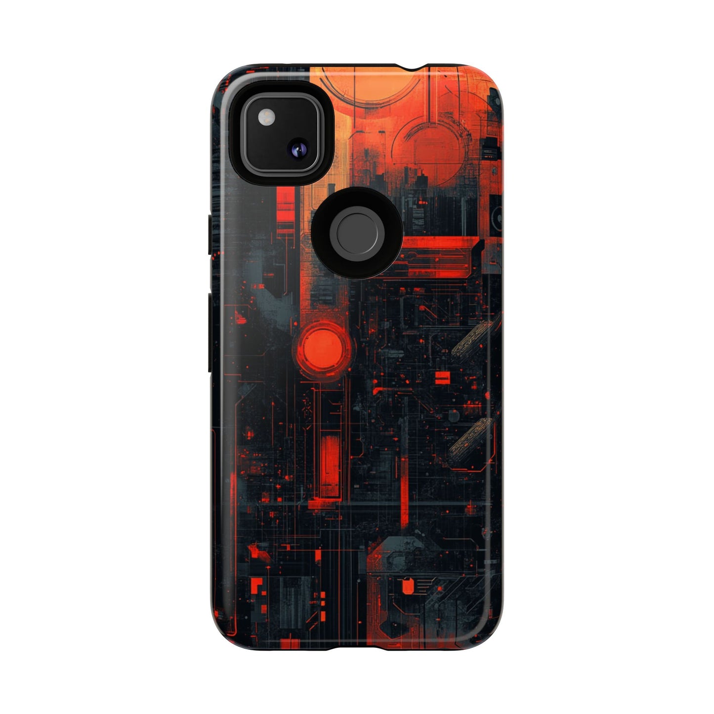 Neon Circuit Matrix – Tough Google Pixel Case