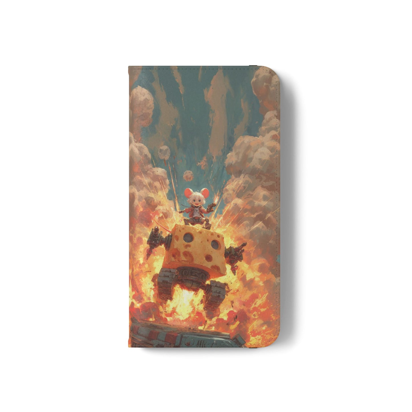 Battle Tank Mouse - Wallet Flip Case