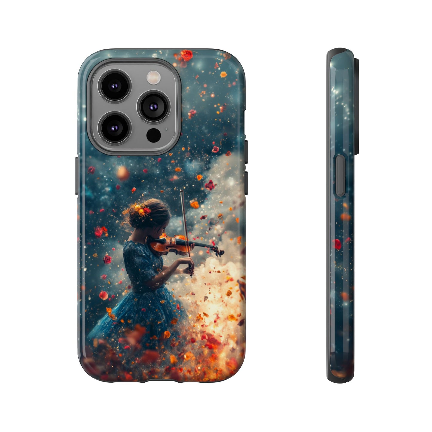 Petal Breeze Violinist Phone Case - iPhone, Google Pixel, Samsung Galaxy
