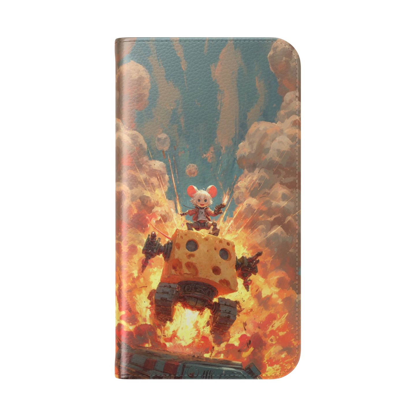 Battle Tank Mouse - Wallet Flip Case