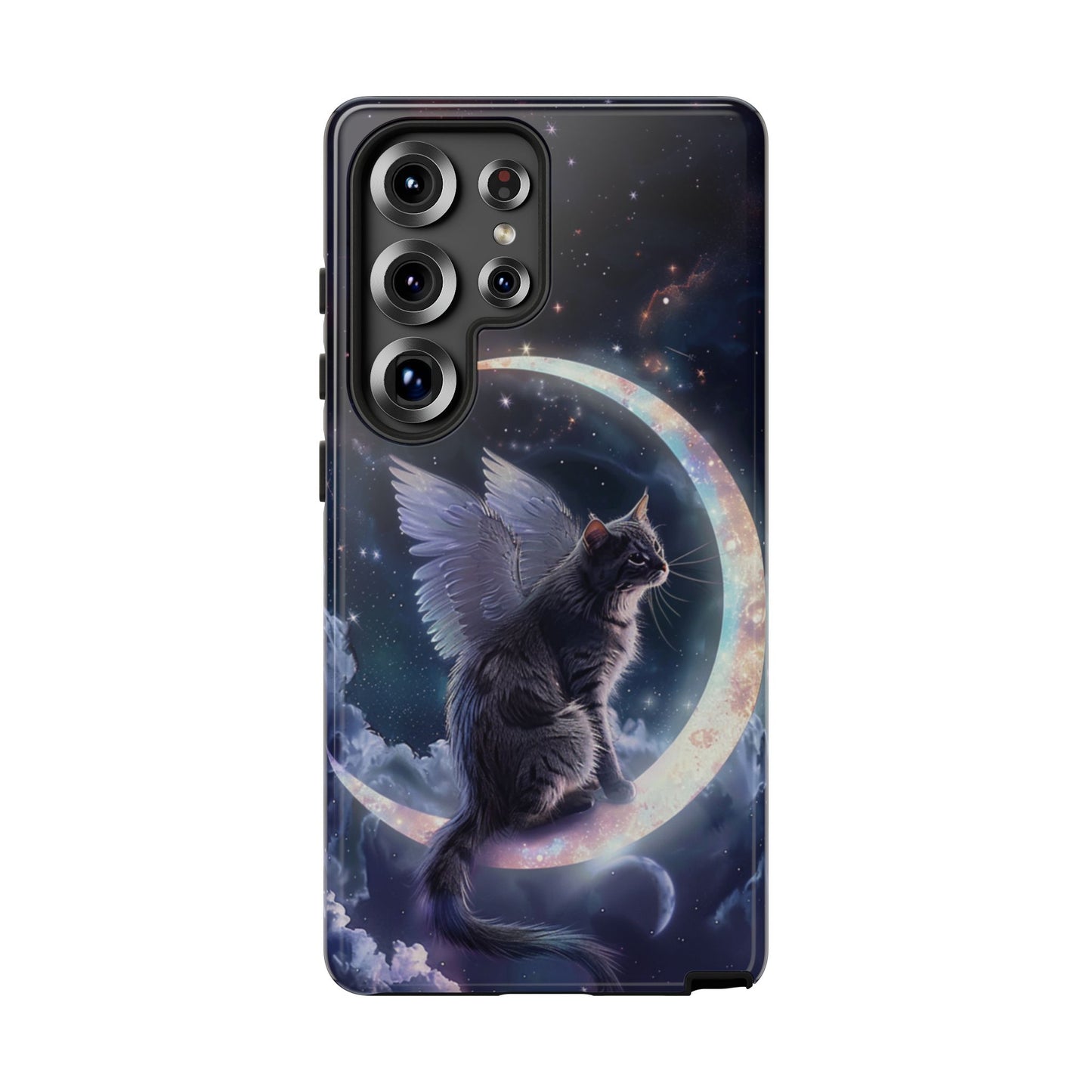 Winged Moon Cat Phone Case – iPhone, Google Pixel, Samsung Galaxy